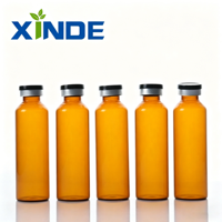 Botol Kaca Bening Grosir dengan Penutup Karet 1ml 2ml 5ml Botol Kaca Mini Cetak Sablon untuk Obat dan Infus