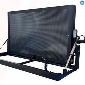 จอแสดงผล LED ติดตั้งบนรถบรรทุก GMC Sierra พร้อมกรอบอะลูมิเนียม IP65 ใช้แบตเตอรี่แบบชาร์จได้ สำหรับไฟเตือนจราจร - Product Image 5