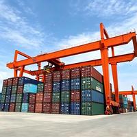 Grue portique à double poutre de type RMG 45T sur rail, personnalisable, pour opérations de manutention de conteneurs en terminal portuaire
