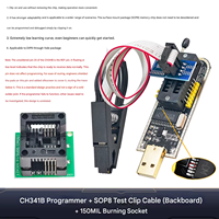 Programmateur USB CH341A Or de Luxe pour la programmation de puces SPI FLASH BIOS des séries 24 et 25, réparation de cartes mères, routeurs et cartes LCD TV