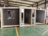 Maison préfabriquée portable rapide à construire de 20 pieds ou 40 pieds, mini-maison pliable de 2, 3, 4 ou 5 chambres, conteneur extensible, villa de luxe préfabriquée