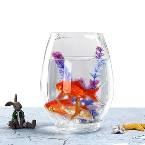 Wholesale Home Decor Aquarium Clear Glass Fish Bowl Tank