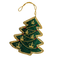 Ornements de Noël durables Zari, faits à la main en coton, design contemporain, écologiques, ensemble multi-pièces, décoration intérieure