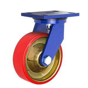 Weihang 4/5/6/8 Polegada 1200kg Super <span class=keywords><strong>Heavy</strong></span> <span class=keywords><strong>Duty</strong></span> Ouro Núcleo de Aço com Pu Roda <span class=keywords><strong>Caster</strong></span> Andaimes - Product Image 2