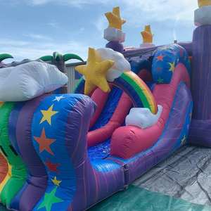 Winway Unicorn Bounce House Inflatable Castle Jumping House with <b>Slide</b> and Water <b>Pool</b> PVC Material 500kg Capacity - Product Image 5