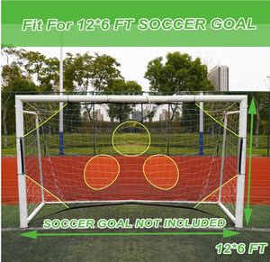 Rete Bersaglio per Porta da Calcio, Rete Pieghevole per Allenamento Angoli 24x8 - Product Image 5