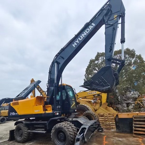 Excavatrice sur pneus Hyundai 21 tonnes 210w-9t presque neuve, d'occasion, moteur coréen, PLC, moteur hydraulique, roulement, boîte de vitesses, pompe 0.92m - Product Image 2