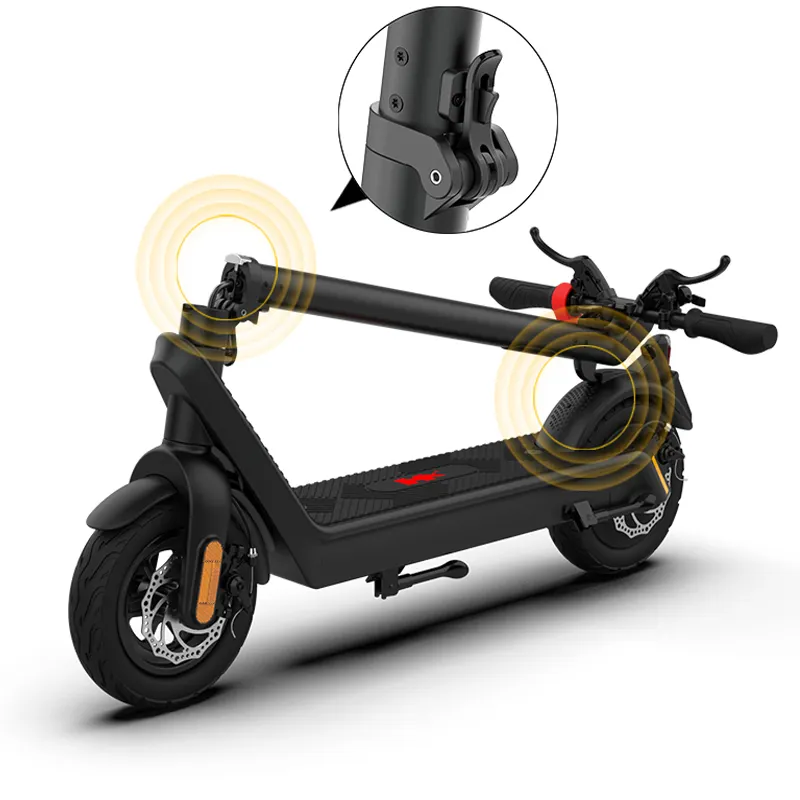 EU USA Stock 100Km Long Range 1000W powerful Dual Drive Electric scooters electr 10inch Tires Folding eScooter For Adult Raycool