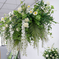 Fleurs artificielles de pivoine pour décoration de plafond de mariage, accessoires suspendus pour événements et fêtes