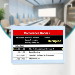 E-Ink Conference Room Display Esl Bluetooth Wireless Smart <b>Desk</b> Organizer 4 Color Big <b>Large</b> 10.2 Inch E-Ink Meeting Room Display - Product Image 1