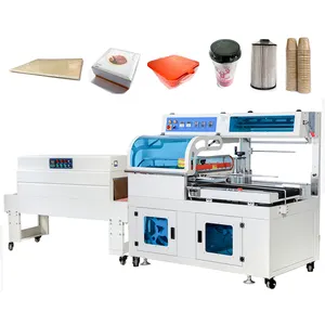 2024 Heat Shrink Sealing Cutting Machine Plastic Film Shrink Wrap Sleeve Packaging Machine