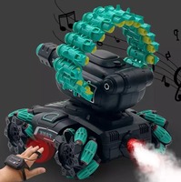 Stunt-Auto mit Infrarot-Laser-Zielung Wasserbomben-RC-Panzer-Spielzeug 2,4G Dual-Fernbedienung 360-Grad-Rotation Gesten-RC-Auto