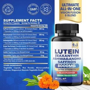 Lot de 2 flacons de capsules de collagène 14-en-1 et de lutéine 6-en-1 – Complément alimentaire végétal pour femmes pour un soutien quotidien - Product Image 2