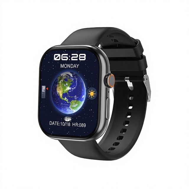 T8 Pro 202 AMOLED Smart Watch with Battery Heart Rate Gesture Control ChatGPT Sports Features and IP68 Water Resistance