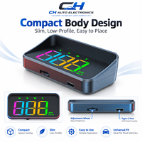 Layar HUD Warna Dual-Mode GPS+Beidou 10Hz, Alarm Kecepatan Berlebih 3 Tahap, Speedometer Plug & Play Tipe-C untuk Semua Kendaraan