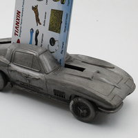 Porte-cartes en métal en forme de voiture 3d vierge personnalisé, présentoir de cartes de camions avec logo