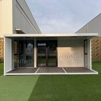 Casa Contenedor de Acero Prefabricada Expandible con Panel Sándwich Económico, Villa de Una Habitación de Alta Calidad Personalizada de 20 pies y 40 pies