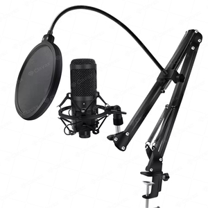 Clavax CLCM-BM800 Condenser Microphone V8 Card âm thanh live stream Kit với hệ thống treo khung cho tiktok trực tuyến hiển thị phát thanh truyền hình - Product Image 3