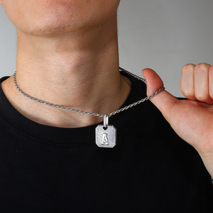 Brillante Hip Hop joyería chapado en oro plata esterlina 925 VVS Moissanite diamante helado letra suspiro perro etiqueta colgante - Product Image 4