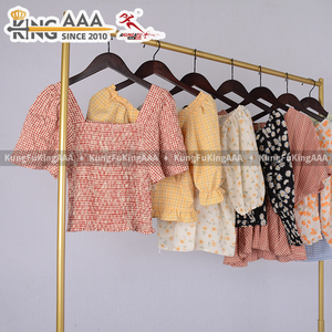 Camicetta in Cotone Usata KingAAA V36 di Qualità KungFu KingAAA, Camicia Estiva Casual da Donna, <span class=keywords><strong>Abbigliamento</strong></span> di Seconda Mano - Product Image 4