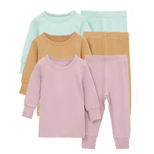 Atacado De Bambu Fornecedor De Roupas De Bebê De Manga Longa Bebê Crescer Sleepsuit Bambu Do Bebê Pijama Conjunto De Roupas - Product Image 1