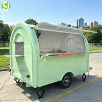 Remorque alimentaire mobile Goeasy personnalisée en aluminium et fibre de verre, écologique et entièrement équipée, pour la vente de bonbons et de chips, idéale pour la création d'une entreprise de restauration rapide.