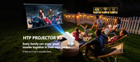 Projecteur X8 1080p/720p Full HD Home Cinéma Mini Android 11 200 Lumens Stéréo HIFI WiFi BT
