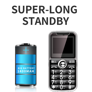 Teléfono M1 Senior de 2,0 pulgadas con doble SIM con altavoz, teclado más grande, diseño abatible, teclado QWERTY, fácil de usar <span class=keywords><strong>para</strong></span> <span class=keywords><strong>personas</strong></span> <span class=keywords><strong>mayores</strong></span> - Product Image 6