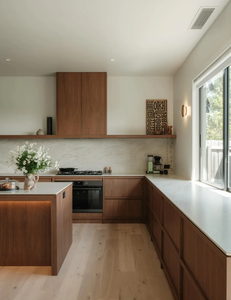 Muebles de Cocina de Lujo de <span class=keywords><strong>Vermont</strong></span>, Gabinetes de Cocina de Madera Maciza, Encimera Moderna, Conjuntos de Gabinetes de Cocina para Villa - Product Image 2