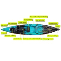 Nouvelle conception 2025, canoë-kayak de haute qualité fourni par l'usine Noah pour la pêche et les sports nautiques