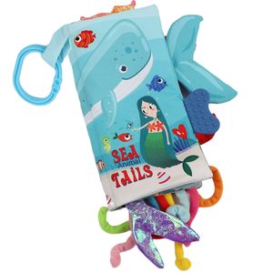 Libros <span class=keywords><strong>de</strong></span> tela para bebés <span class=keywords><strong>de</strong></span> 0 a 6 meses, libros <span class=keywords><strong>de</strong></span> tela arrugados al tacto y al tacto para juguetes sensoriales infantiles, regalos <span class=keywords><strong>de</strong></span> Navidad para bebés - Product Image 1