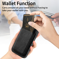 Étui de téléphone en cuir magnétique LeYi, antichoc, pour iPhone 15 17 Pro Max, avec porte-cartes et fonction portefeuille
