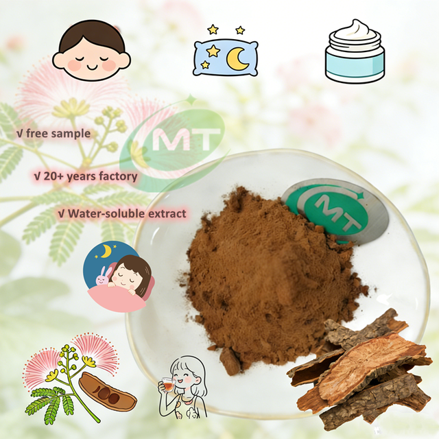 Factory Since 2005 Natural Silktree Albizia Bark Extract Powder, Albizia Julibrissin Bark Extract, for Sleep Aid, Anti-Anxiety