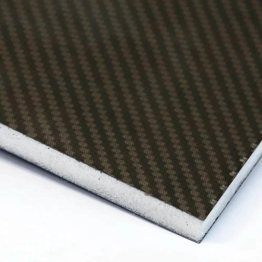 Wholesale custom carbon fiber sandwich sheet with nomex foam PP aluminum core