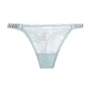 Nouveau Style Sexy culottes pour femmes bijoux brillants diamant tongs et G cordes slips sous-vêtements avec motif de dentelle florale <span class=keywords><strong>0365</strong></span> - Product Image 6