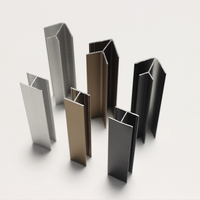 Plinthes de cuisine modernes en alliage d'aluminium de 10 cm/12 cm/15 cm pour armoires de cuisine