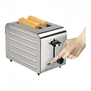 Tostadora de Acero Inoxidable de 2/4/6 Rebanadas, Uso Comercial y Doméstico, Ideal para Sándwiches de Desayuno y Pan, Rápida y Eficiente - Product Image 4