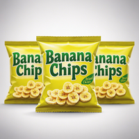 Emballage Flexible Personnalisé pour Chips de Pomme de Terre et Chips de Banane, Sachet Doypack à Impression Sur Mesure