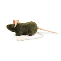 Peluche réaliste de rat magnétique à poser sur l'épaule, jouet en peluche doux, simulation de souris, décoration, cadeau