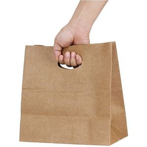 Bolsas de Papel Kraft Resistentes Personalizables de 80 g/m², Bolsas de Regalo y para Servicio de Alimentos con Asas Reforzadas - Product Image 6