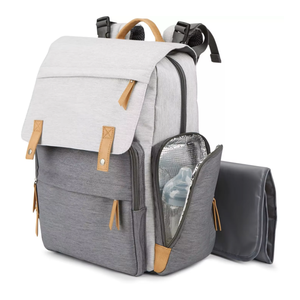 Free sample Travel Baby Mommy Diaper Portable <b>Bag</b> Folding Mommy <b>Bag</b> Backpack With Changing Station <b>Bed</b> USB Port - Product Image 1