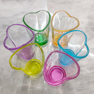 Set di 6 Bicchierini a Forma di Cuore da 45ml, Bicchieri per Birra Trasparenti, Regalo per <span class=keywords><strong>San</strong></span> <span class=keywords><strong>Valentino</strong></span>, per Tequila e Whiskey - Product Image 1