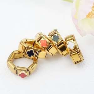 Pulsera de cadena de moda con dijes italianos, estilo europeo-americano, superventas, módulo italiano DIY, anillo elástico, montaje sin costuras - Product Image 4