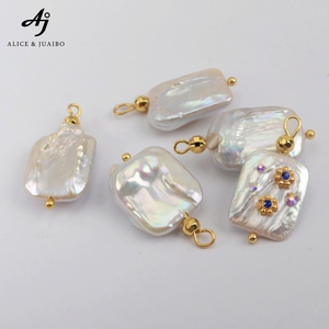 WX1276 — collier avec <span class=keywords><strong>pendentif</strong></span> en or 18K, <span class=keywords><strong>perle</strong></span> <span class=keywords><strong>baroque</strong></span> naturelle, pour femmes, à la mode, 2019 - Product Image 4