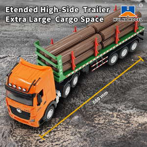 HUINA 1313 9CH modello in scala di 1:18 Semi-lega teleguidato legno trasporto autoproduzione giocattoli RC illuminazione telecomando - Product Image 3