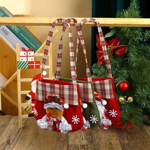 Sac à bonbons de Noël, Père Noël, Bonhomme de neige, Renne, Sacs à cordon en coton, Décoration de Noël et du Nouvel An, Cadeau - Product Image 2