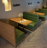 Ensemble de canapé et table avec chaises sur mesure pour restaurant à thème, café, salon de thé, bar à repas occidental