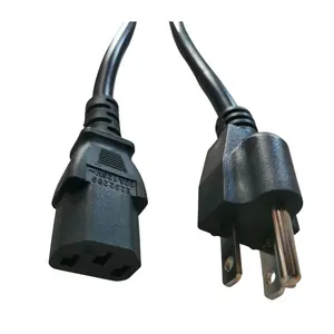 15 Amp 250V 14/3 SJT NEMA 6-15 Plug to IEC C19 Connector Power Cords
