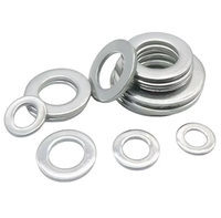 304 Stainless Steel Flat Washers Set M1.6 M8 DIN125 Plain Gasket Sealing Metal Shim for Electronics & Automotive Repair