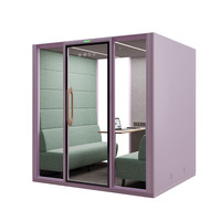Cabines téléphoniques insonorisées portables en acier, modernes et de grande taille, pour bureau à domicile, appartement, salle de conférence
